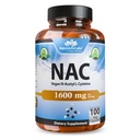 NaturaLife Labs N-Acetyl-L-Cystein (NAC) 1600 mg – 100 Kapseln, nicht-GMO & Glutenfrei