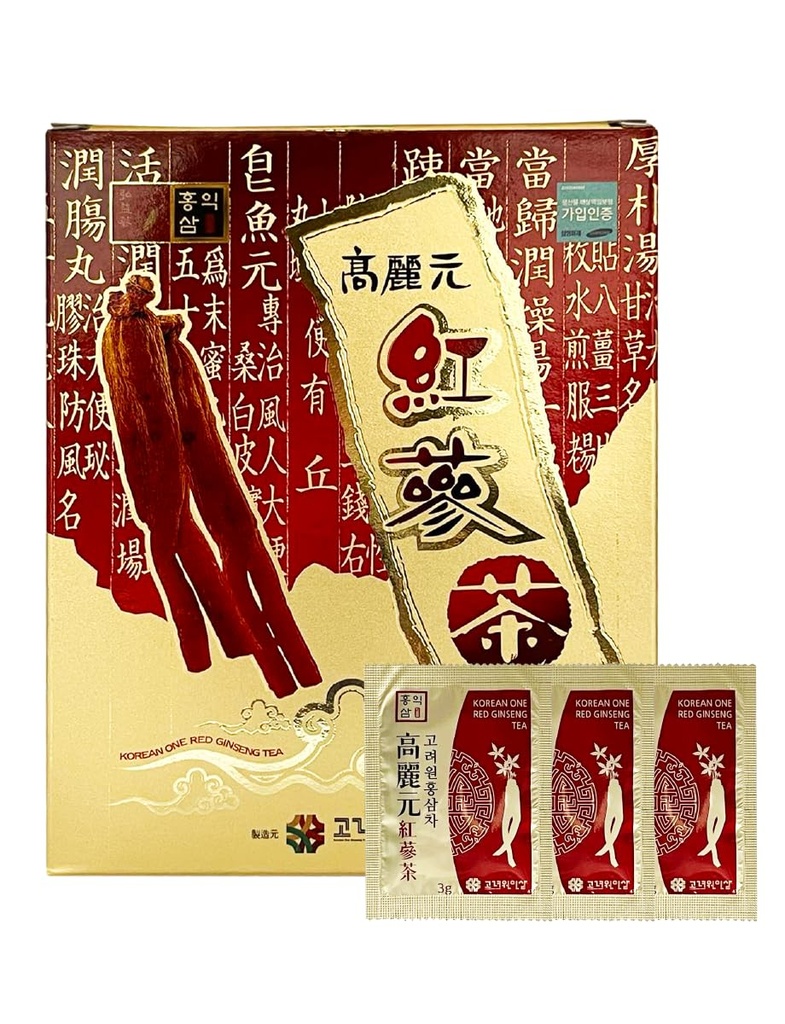 Extrait coréen de ginseng Granules Thé 50T