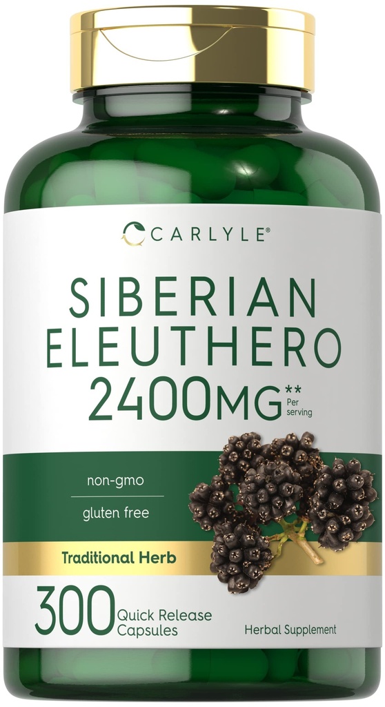 Carlyle Eleuthero de Sibérie 2400mg.300 Capsules.