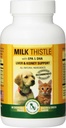 Supplément du foie et du rein de chardon de lait pour les chiens et les chats atteints de DHA, EPA, de silymarin et de vitamine B (B1 B2 B6 B12) pour prévenir la maladie du foie et du rein - 60 gâteries à croquer - Saveur de fromage de bacon
