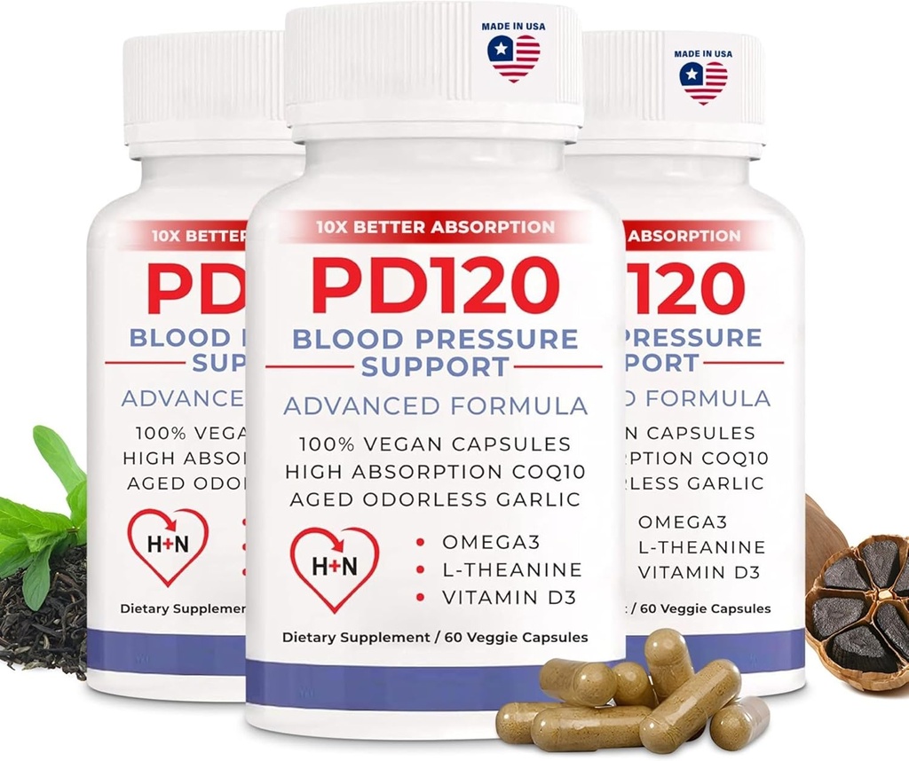 Blutdruck-Ergänzung zu helfen, hohen Blutdruck natürlich zu reduzieren, CoQ10, Nitric Oxid, Schwarz Odorless Aged Garlic, Omega 3, L-Theanin, Vitamin D3 für Blutdruck-Unterstützung