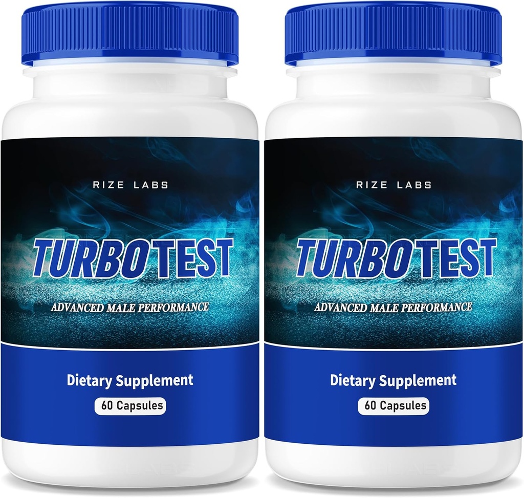 ize labs TurboTest Dietary Pills for Men, TurboTest Capsules for Healthier Body, TurboTest Maximum Strength Formula, TurboTest Advanced Complement Reviews (120 Capsules) (Pack de 2)