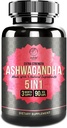Ashwagandha Ergänzung mit Kurkuma, Rhodiola Rosea, Ginger Root und Schwarzer Pfeffer Extrakt - 90 Veg Kapseln
