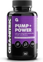 Gewinne in Bulk Crea-Nitric, Kreatin Nitrat Vor-Workout-Ergänzung, Stickstoffoxyd-Unterstützung, Glutenfrei, fördert Muskelkraft, Pumpe und Non-Stim Energie, Ergänzungen für Männer und Frauen, 90 Kapseln