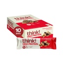 Denk nach! Protein Bars, High Protein Snacks, Glutenfrei, Kosher Friendly, Chunky Peanut Butter, Nutrition Bars, 2.1 Oz pro Bar, 10 Count (Packaging May Vary)