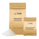 PURE ORIGINAL INGREDIENTS Hyaluronsäure (2 oz) und Niacinamid (1 lb) Bundle, Flush-Free, Fine Powder