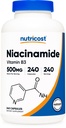 Nutricost Niacinamid (Vitamin B3) 500mg, 240 Kapseln - Nicht-GVO, Glutenfrei, Flush Free Vitamin B3