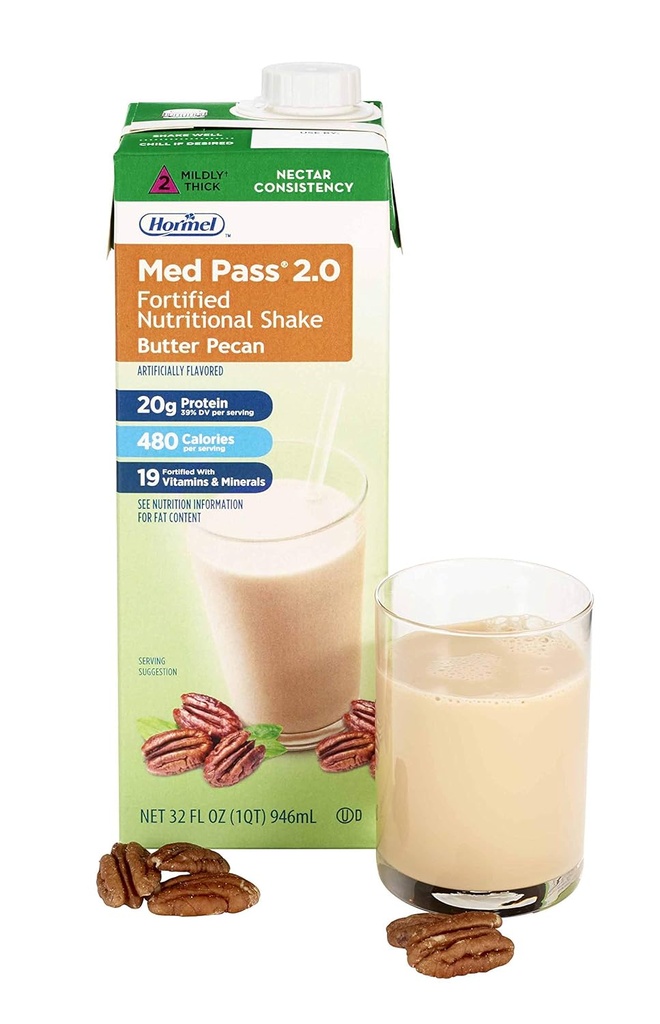 Med Pass 2.0 Beurre Pecan Flavor 32 oz. Boîte prête à l'emploi, 46463 - Vendu par: Pack of One