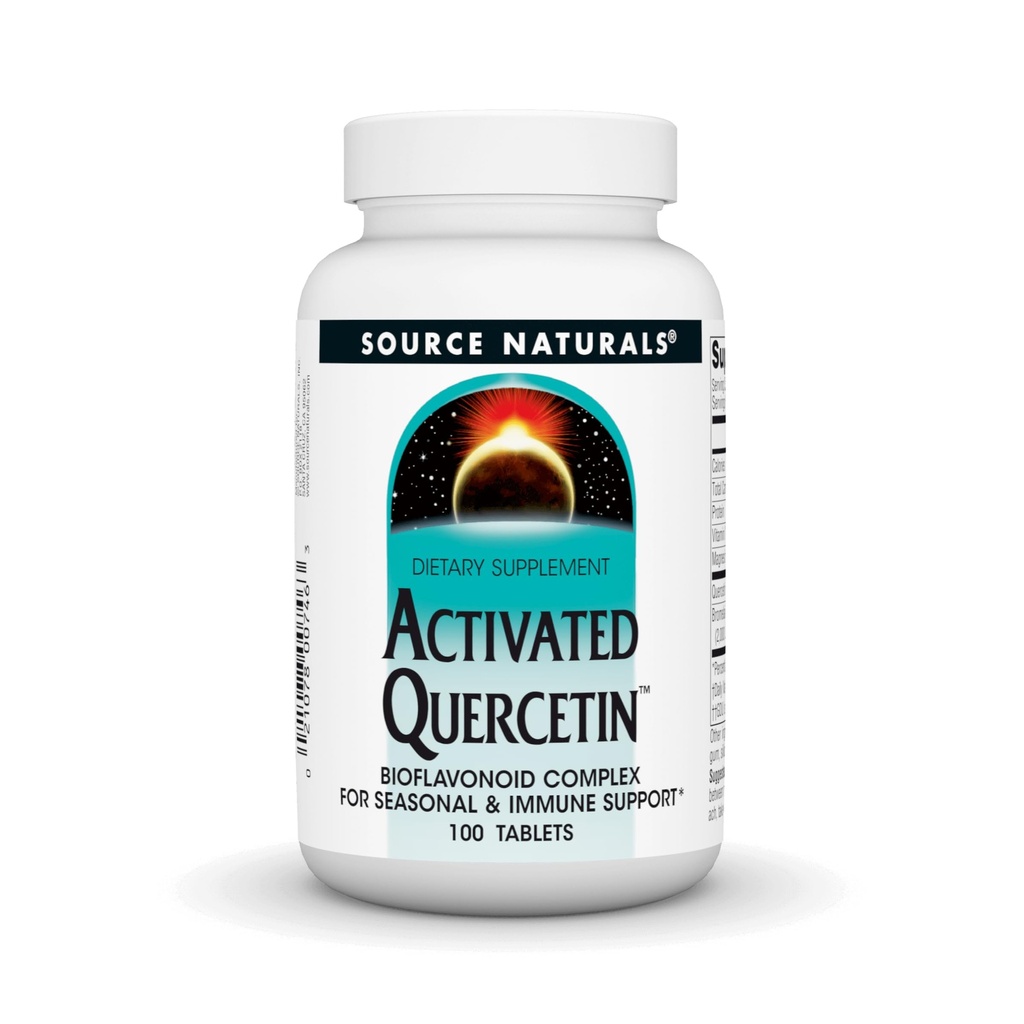 Quelle Naturals Activated Quercetin - Plant-Derived Bioflavonoid Complex - Saisonal & Immune Defense - 100 Vegetarisch FriendlyTablets
