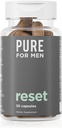 Pure pour les hommes Detox Supplement, Réinitialisation Promote la santé digestive et Gut, Aide à supprimer les toxines et soutient le système immunitaire, Colon Cleanse
