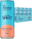 Recess Zero Proof Craft Mocktails, boissons sans alcool, avec adaptogènes, remplacement de boissons non alcoolisées, mélangeur, fête, fête, (île Spritz, 12 oz, paquet de 12)