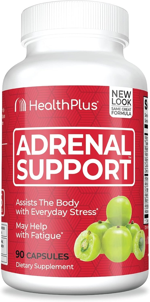 Health Plus Adrenal Cleanse Ashwagandha Kapseln für Adrenal Function und Antioxidante Unterstützung und Stress Relief, 90 Kapseln