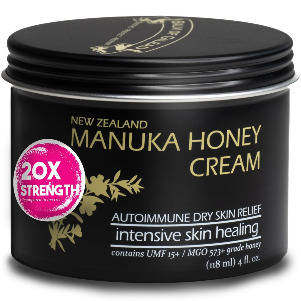 BALM OF GILEAD Manuka Eczema Crème de miel - Hydratant pour la peau sensible, l'eczéma, le psoriasis et la dermatite - Manuka Onguent au miel, suif gazonné