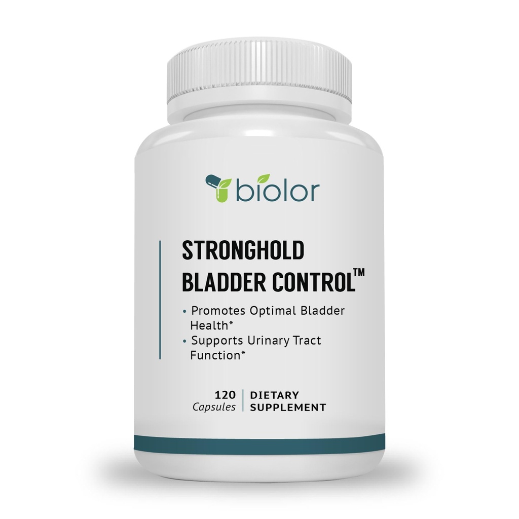 Stronghold Bladder Control pour les hommes et les femmes - soutient un flux urinaire sain (déjà dans les gammes normales) - 120 capsules