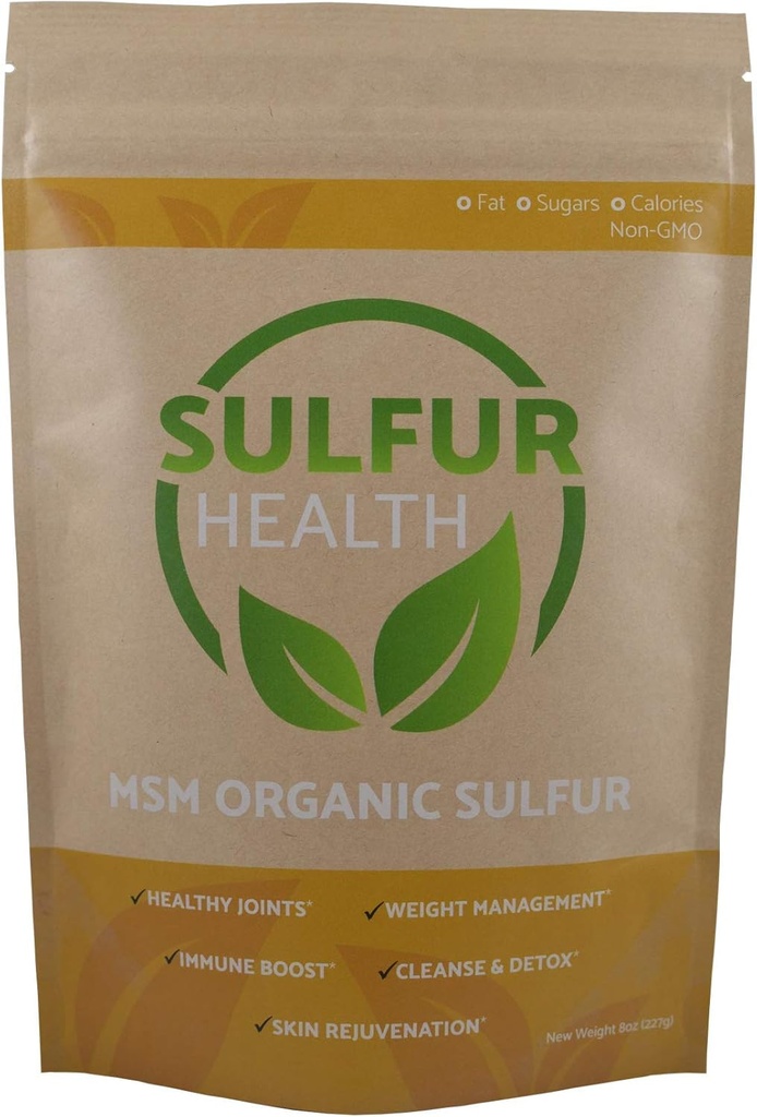 MSM Organic Sulfur - 99,9% Pure MSM Supplement - Lab-Tested & Certified (5 Pfund)