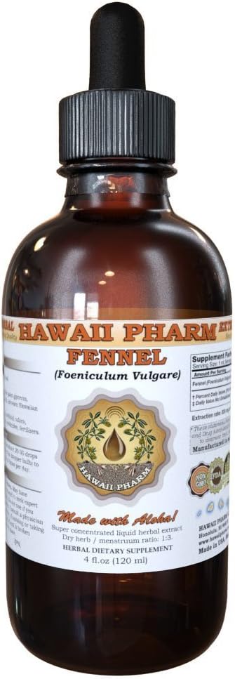 Fennel Liquid Extract, Fenchel (Foeniculum Vulgare) Seed Powder Tinture Supplement 4 oz