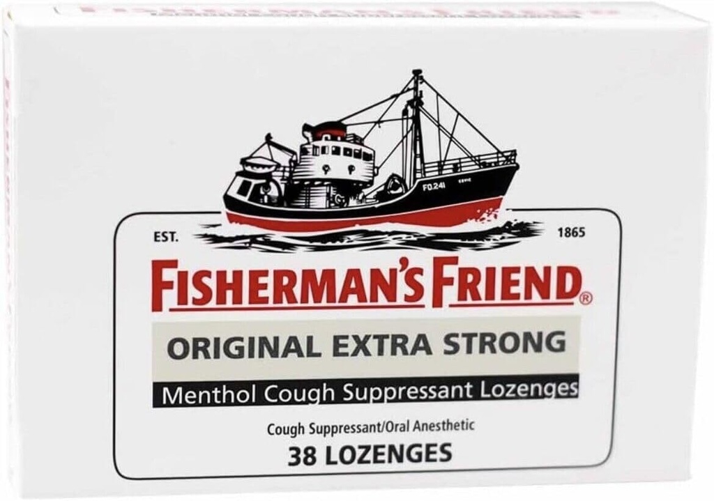 L'ami de pêcheur original extra fort menthol Toux suppresseur Lozenges - 38 losanges, paquet de 3