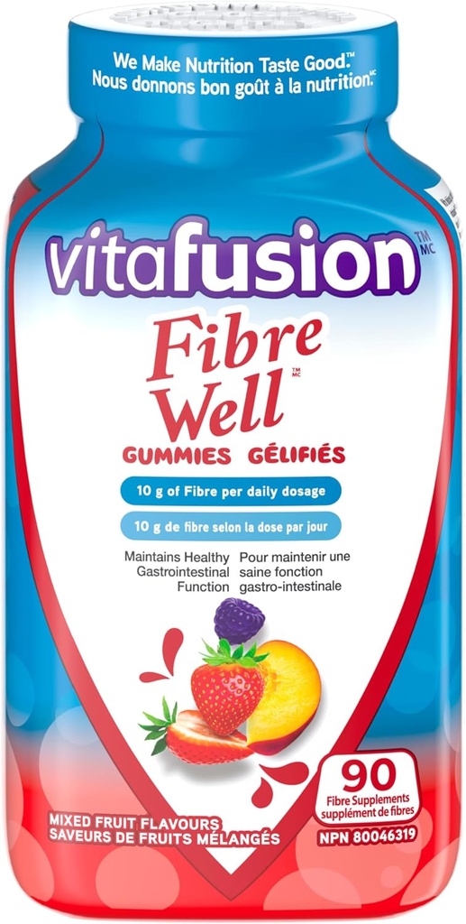 Vitafusion Fibre Well Fibre Supplement Gummis, 90 Gummis