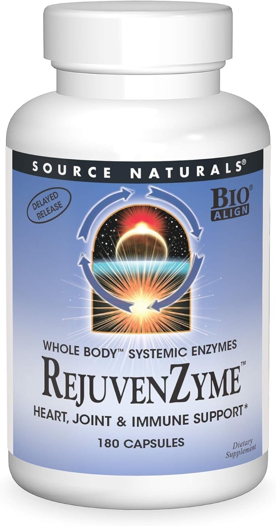 Quelle Naturals RejuvenZyme - für Herz-, Gelenk- und Immununterstützung - 180 Kapseln