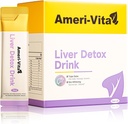 Flüssige Leber-Detox-Getränk-Ergänzung - Milchdistel & Artichoke-Extrakte mit Kurkuma & Inositol - Natürliche Leber-Gesundheitsunterstützung - Zuckerfrei, Non-GMO, Peach Flavor - 30 Sachets