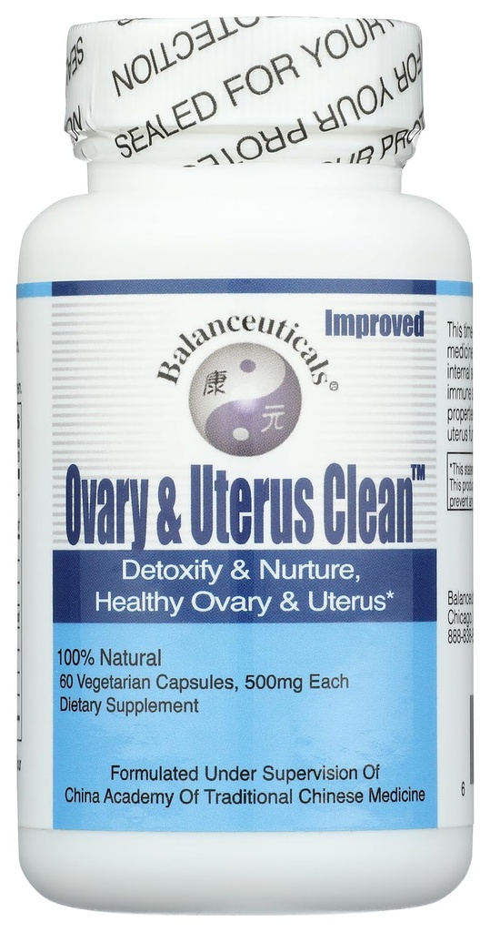 Ovary & Uterus Clean, 500 mg Nahrungsergänzungsmittel Kapseln, 60-Count Bottle