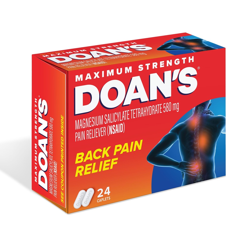 Doans Caplets anti-douleur extra-fort, 24 Nombre