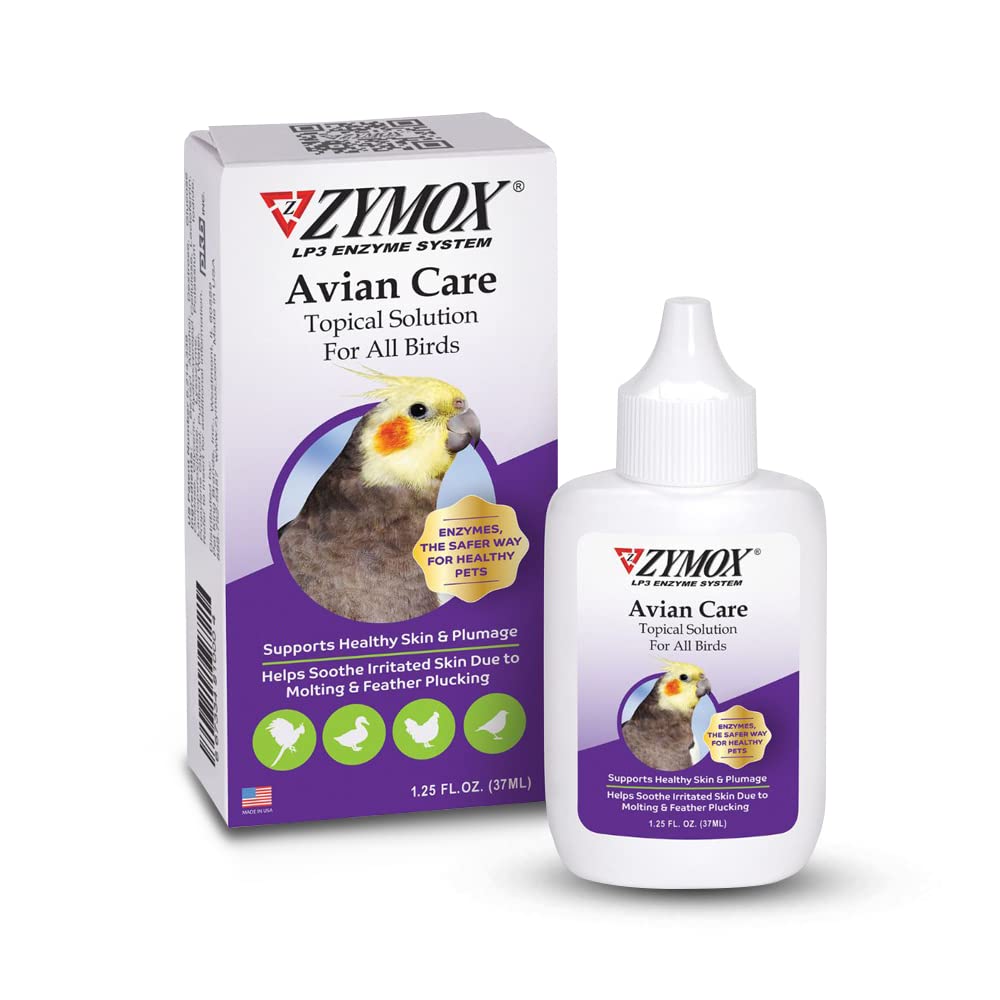 ZYMOX Avian Care Lösung mit Hydrocortison - 1,25 Unze