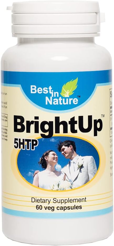 BrightUpTM-5 HTP - Healthy Mood Support Supplement mit Griffonia simplicifolia Extract, The Intermediate Metabolite Between The Amino Acid L-tryptophan and Serotonin.