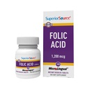 Source supérieure Acide folique 1200 mcg - Supporte le système cardiaque, immunitaire et nerveux - 100 comprimés sublinguals