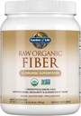 Garten des Lebens Raw Organic Fiber Powder, 30 Servierungen, 15 Bio Superfoods, Probiotics, Omega-3 ALA, 4g lösliche Faser, 5g unlöslich für Regelmäßigkeit, Psyllium Husk Kostenlos