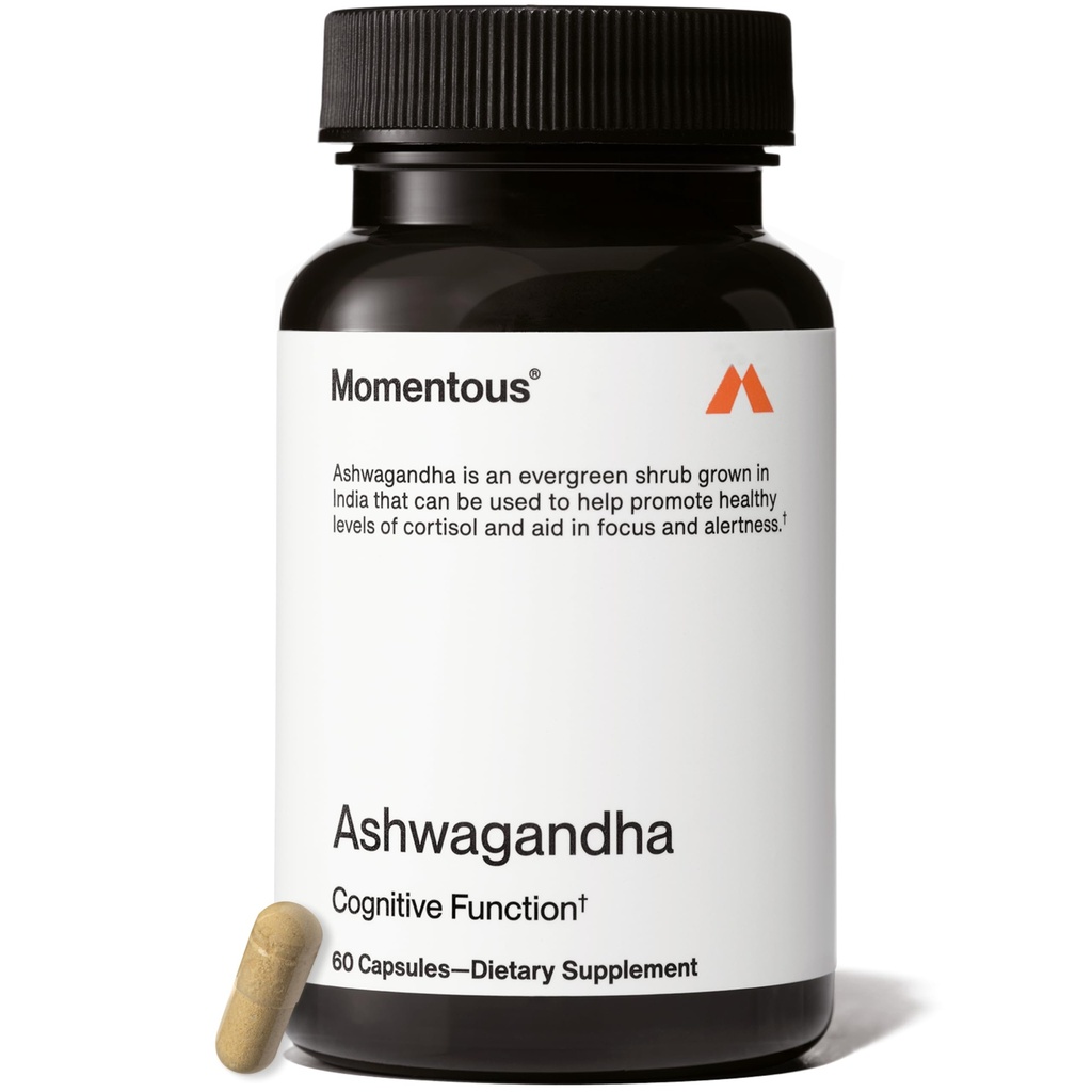 Momentous Ashwagandha Supplement, NooGandha Extract, 300mg per Serving