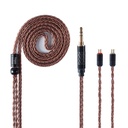 YINYOO Earphone Câble de remplacement 16 Cores Cable unique en cristal Cable en cuivre Earphone Cable pour kz zst zs10-pro zsn-pro-x edx-pro zs10-pro-x dqs cca CRA c10 c12(2pins, 3,5mm Jack)