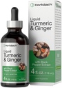 Horbaach Turmeric und Ginger Ergänzung Tropfen | 4 fl oz | mit schwarzem Pfeffer Extrakt | Kräuterflüssigkeit Tinktur | Vegan, Non-GMO & Gluten Kostenlos