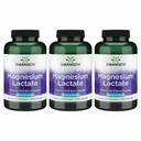 Swanson Magnesium Lactate - Mineralische Ergänzung Förderung Muskel- und Knochengesundheitsunterstützung - Lactosefreie Lactate Mineralform für gesunde Absorption - (120 Kapseln, 84mg Jeder) 3 Packung