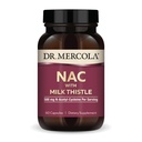 Dr. Mercola NAC mit Milchdistel - mit Antioxidantien - Unterstützt normale Entgiftungsprozesse - 500 mg N-Acetyl-Cystein pro Servierung - Non-GMO, Gluten-Free & Soy Free - 60 Kapseln (30 Portionen)