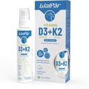 Vitamin D3 und K2 Oral Spray (60 Doses) - 75mcg, 3000 IU Multivitamin Spray- Muskmelon Flavor - Einfache Absorption Oral Vitamin D Flüssig Supplement - Knochengesundheitsunterstützung und Immunspray für Erwachsene