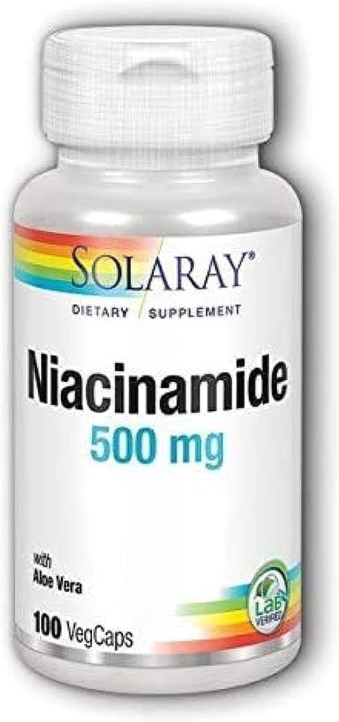 Niacinamide 500mg Solaray 100 VegCaps