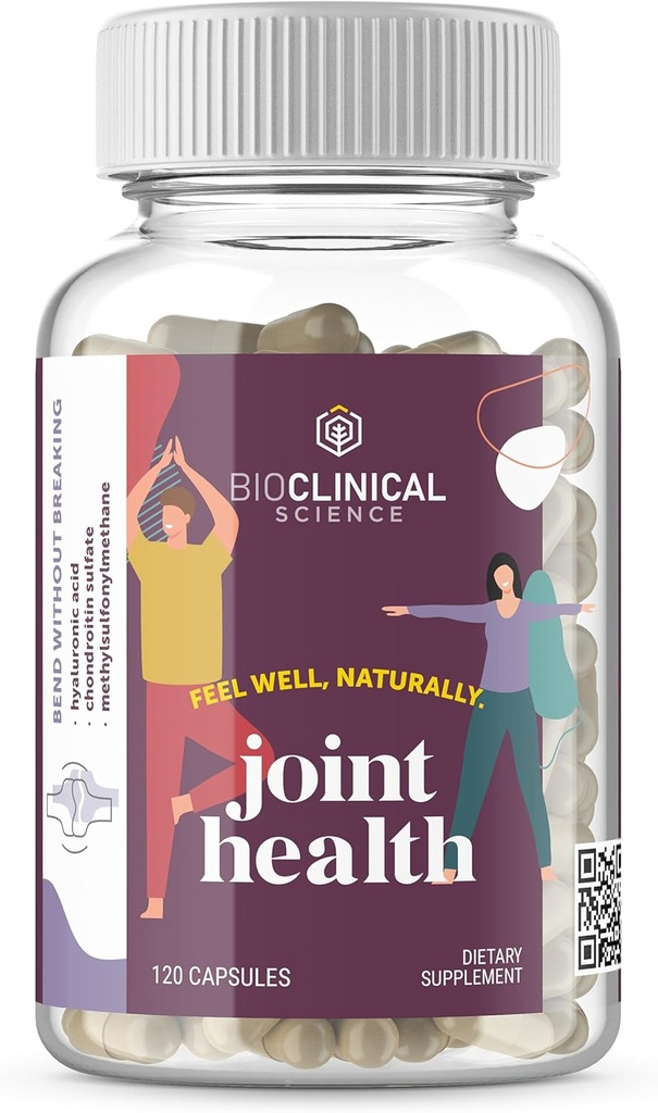 Gemeinsame Gesundheit - Wissenschaftlich formuliert mit Chondroitinsulfat, Hyaluronsäure und Methylsulfonylmethan - 120 Kapseln - 60 Tage Versorgung