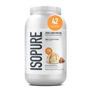 Isopure Zero Carb 100% pur poudre de protéines de lactosérum, sans gluten, avec des vitamines, caramel salé à la vanille, 25g de protéines par portion, 3 Lb, 42 portions (paquetage mai vary)