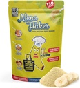 Nana Flakes 100% natürliches Bananenpulver, Verdauungshilfe - Quelle von Kalium & Fiber - Ersatz für Eier, Butter oder Öl in der Bäckerei (2LB-Tasche)