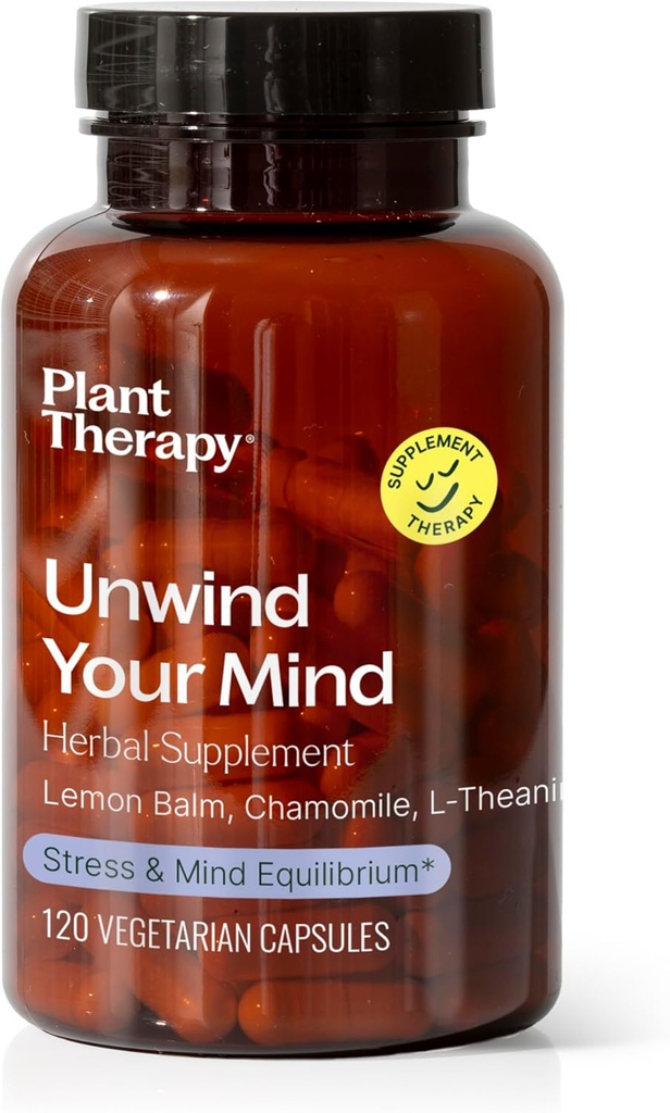 Pflanzentherapie Entwickeln Sie Ihren Geist Kräuter-Ergänzungskapseln, Natürlich entspannend, Hilft Beruhigen Sie eine vollwertige Gehirn, Groß nach einem langen Tag oder vor dem Bett, 120 vegetarische Kapseln (4 Monate Versorgung), Made in USA