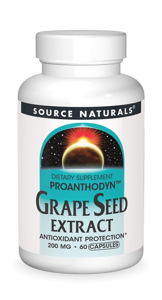 Quelle Naturals Proanthodyn Grape Seed Extract, Antioxidant Protection, Unterstützt eine gesunde Altering Brain*, 200 mg - 60 Kapseln
