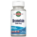KAL Bromelain 500 mg, Verdauungs- und Gelenkunterstützungsergänzung, Verdauungsenzyme, Ananasextrakt, Schnellzerfall, Vegan, Made without Dairy or Soy, Lab Verified, 60 Portionen, 60 Tabletten