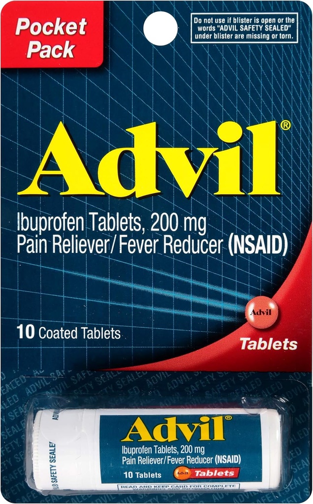 Comprimés Advil Vial 10 (paquet de 3)