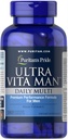 Puritan's Pride Ultra Vita Man High Potency Men's Daily Multivitamin mit Time Release Technology, Nahrungsergänzung zur Unterstützung von Immunsystem und Herz-Kreislauf-Gesundheit, 3 Monat Versorgung, 180 Zähler