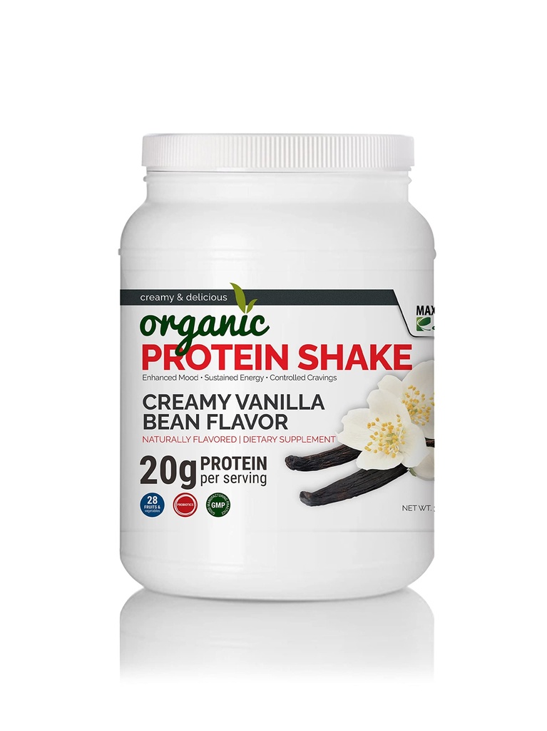 Slim maximum de la protéine organique Shake - crème Vanilla Flavor
