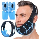 REVIX Sagesse Dents Pack Ice Head Wrap avec Jaw à coudre 3D Paquet Ice pour soulager la douleur du visage pour la chirurgie orale pour TMJ, l'extraction de dents et les dents, Extra Snug Fit avec 4 packs de gel froid chaud réutilisable, noir