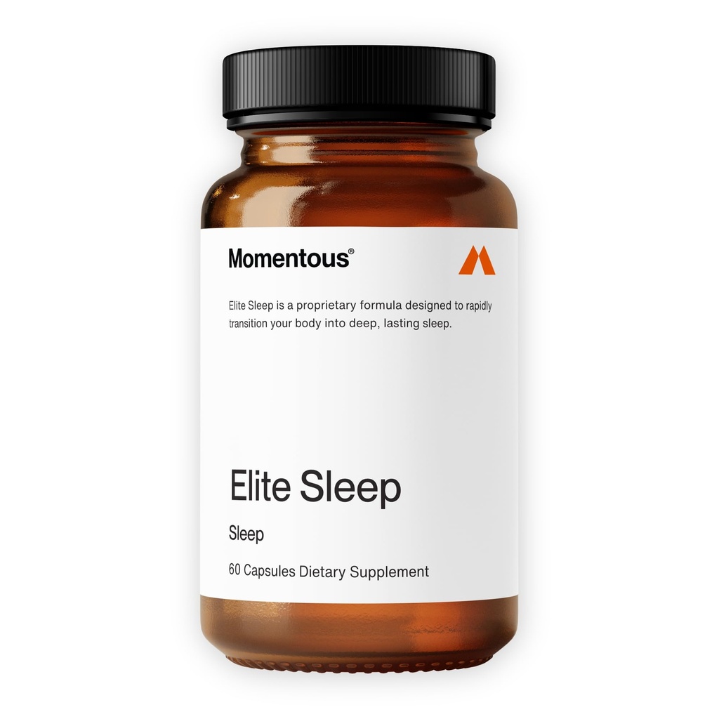 Momentous Elite Sleep Capsules - Vegan - Sans gluten - NSF Certifié pour le sport - 30 portions