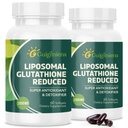 oumebiu Glutathion liposomique 2000 MG, 10x Mieux Absorption, supplément de glutathion avec acide hyaluronique+péptide de collagène+résvératrol, puissant antioxydant, vieillissement de la santé, santé immunitaire, 120 Compte