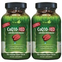Irwin Naturals CoQ10-RED - 60 Liquid Soft-Gels, Paket von 2 - Advanced Heart Health Support mit Nitric Oxide Booster zur Unterstützung des Blutflusses - 60 Total Servings